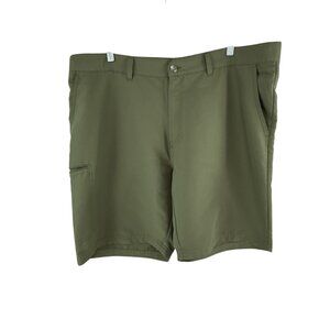 Adidas Golf Shorts Men’s 40 Green Stretch Lightweight Zip Pocket Casual